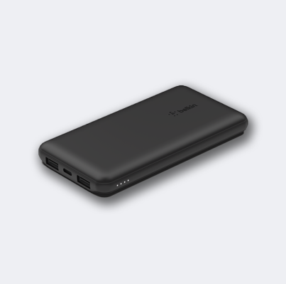 BELKIN BOOST CHARGE 10K POWER BANK 15W USB-C, DUAL 12WX2 USB-A BLACK - Feature 2