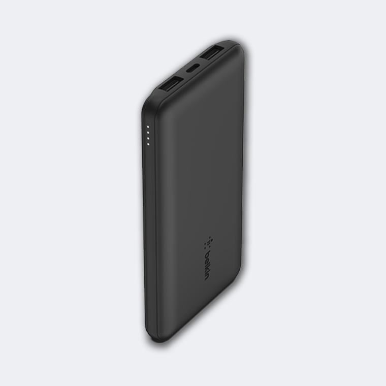BELKIN BOOST CHARGE 10K POWER BANK 15W USB-C, DUAL 12WX2 USB-A BLACK - feature 1