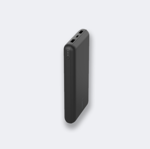 Belkin 20K POWER BANK WITH USB-C 15W, DUAL USB-A, 15CM USB-A TO C CABLE, BLACK - Feature 1