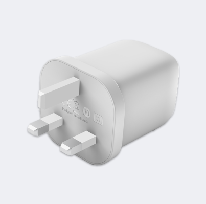 Belkin BoostCharge Pro Dual USB-C GaN Wall Charger with PPS 65W (UK Plug) - Feature 2