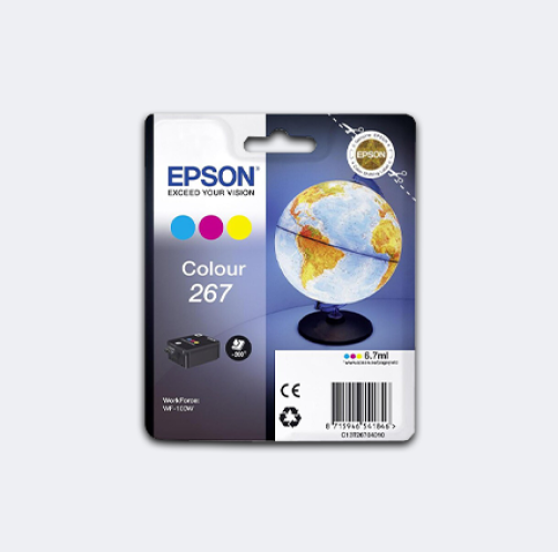 EPSON 267 COLOUR INK 5.8ML FOR WF-100W - 1
