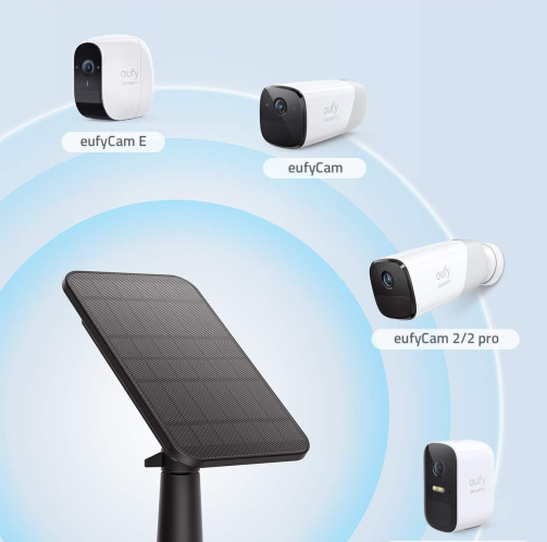 Eufy Solar Panel B2C - UN Black - Compatible with All eufyCams Feature