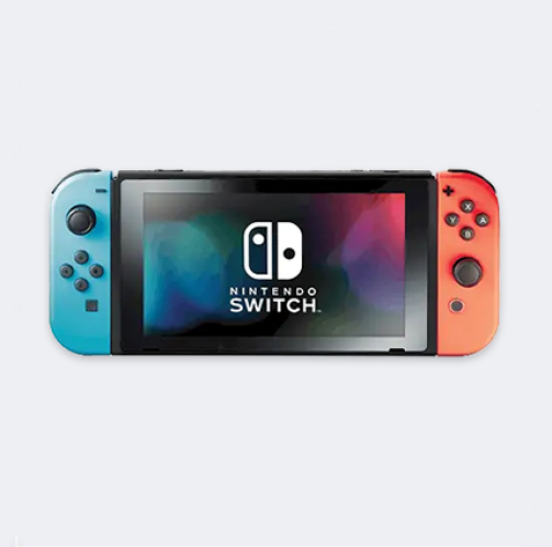 Nintendo Switch With Neon Blue & Red Control - 2