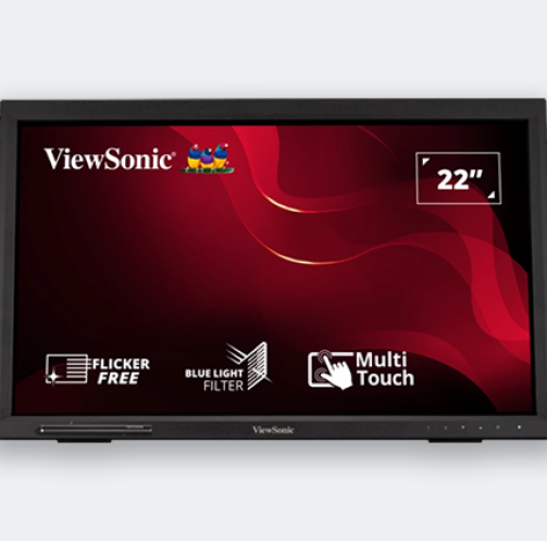 VIEWSONIC TD2223 22 TOUCH MONITOR, VGADVIHDMI, FULL HD, 10-POINT TOUCH, IR TOUCH-1